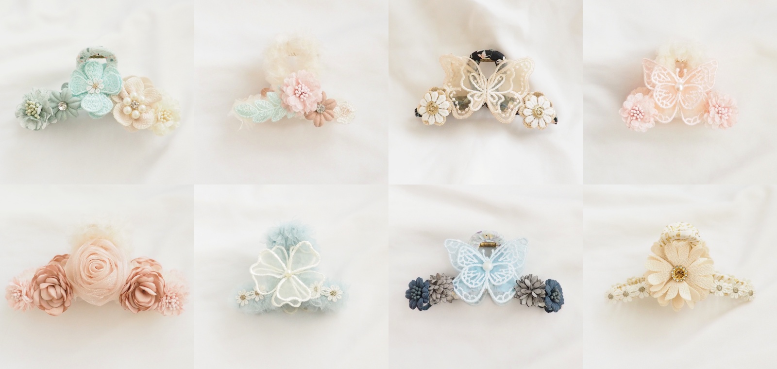 Flower Claw Clips New