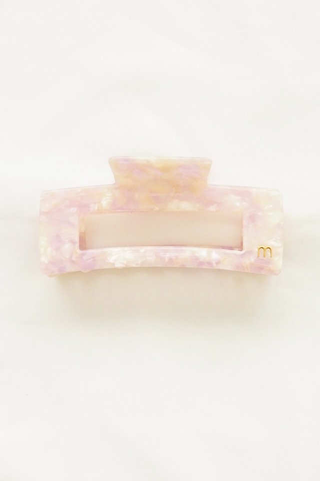 Rectangle Claw Clip in Blush