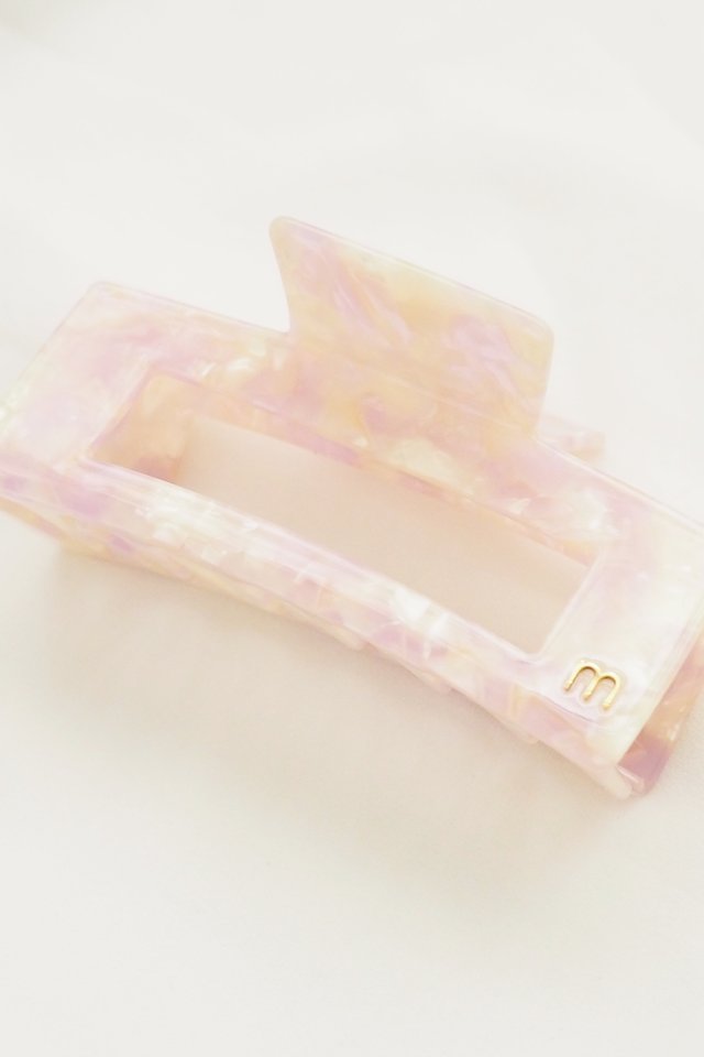 Rectangle Claw Clip in Blush