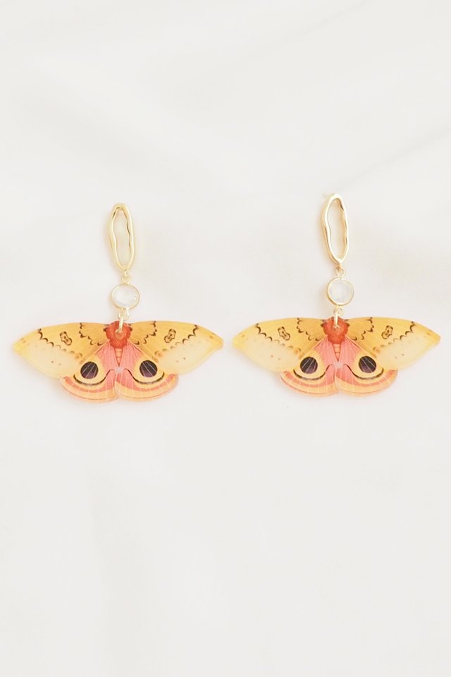 Meadow Butterfly Earstuds in Marigold