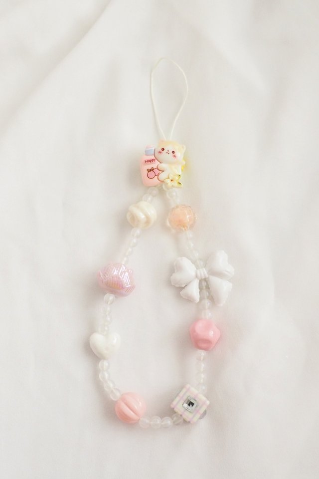 Cute Phone Strap in Happy Kitty