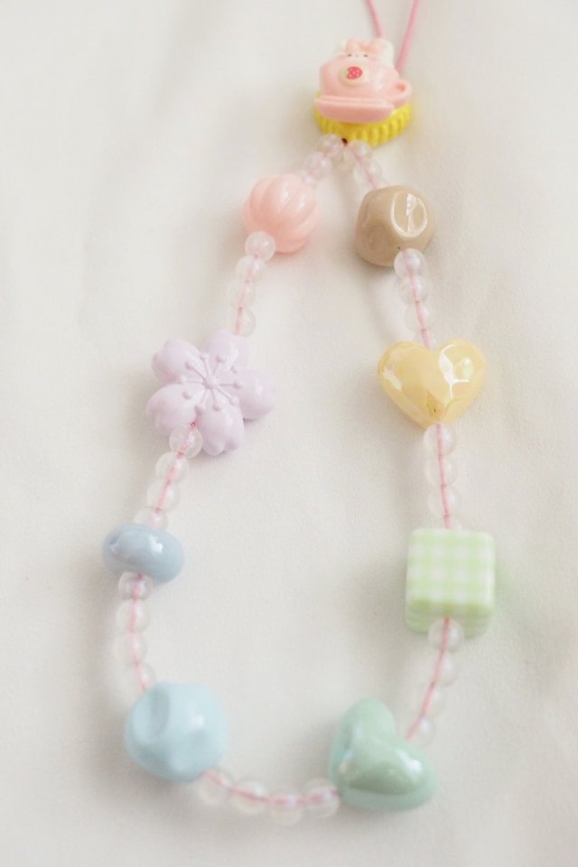 Cute Phone Strap in Teacup Bunny