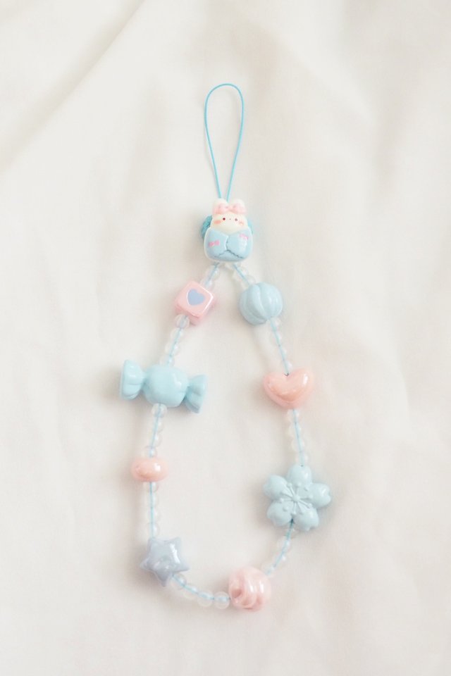 Cute Phone Strap in Blankie Bunny