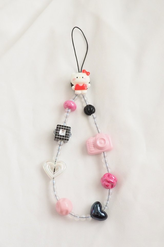 Cute Phone Strap in Pink Kitty