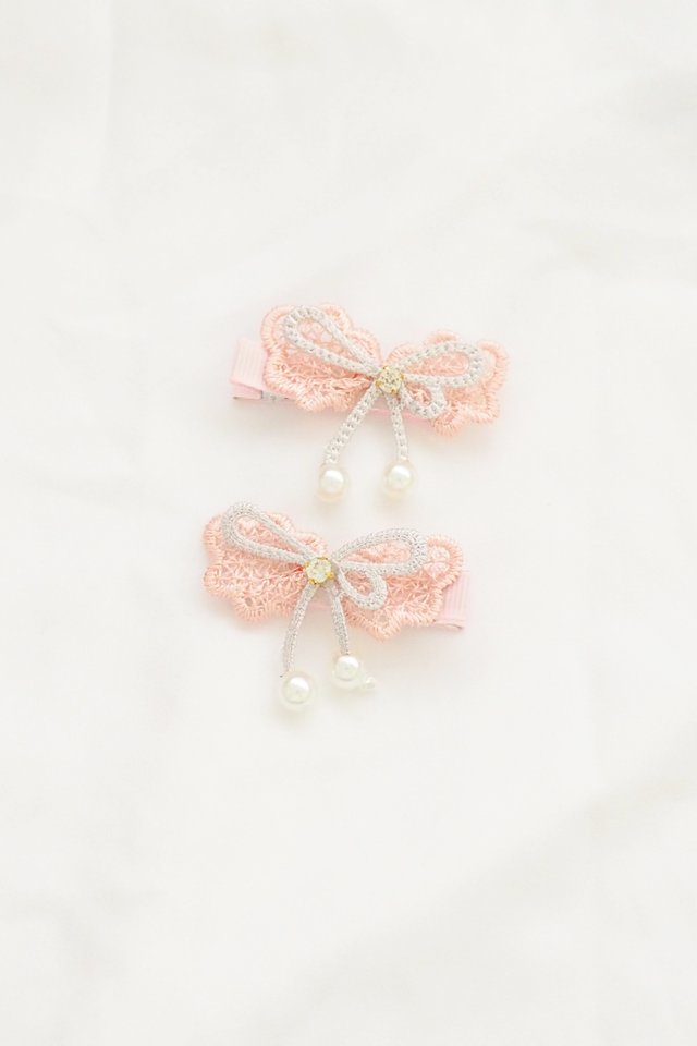 Lacey Bow Clip Set