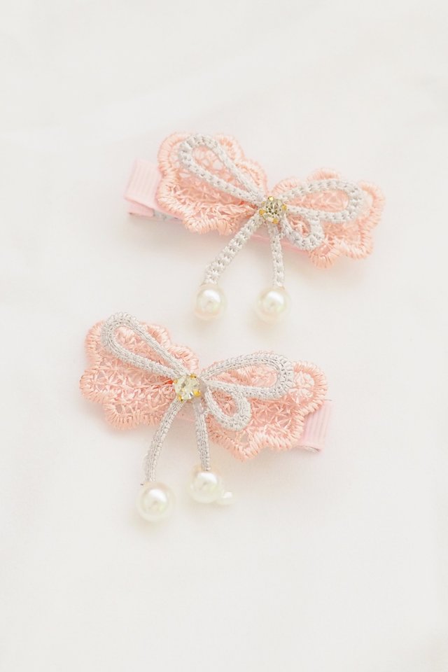 Lacey Bow Clip Set