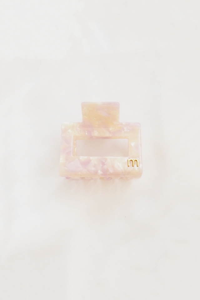 Medium Rectangle Claw Clip in Blush