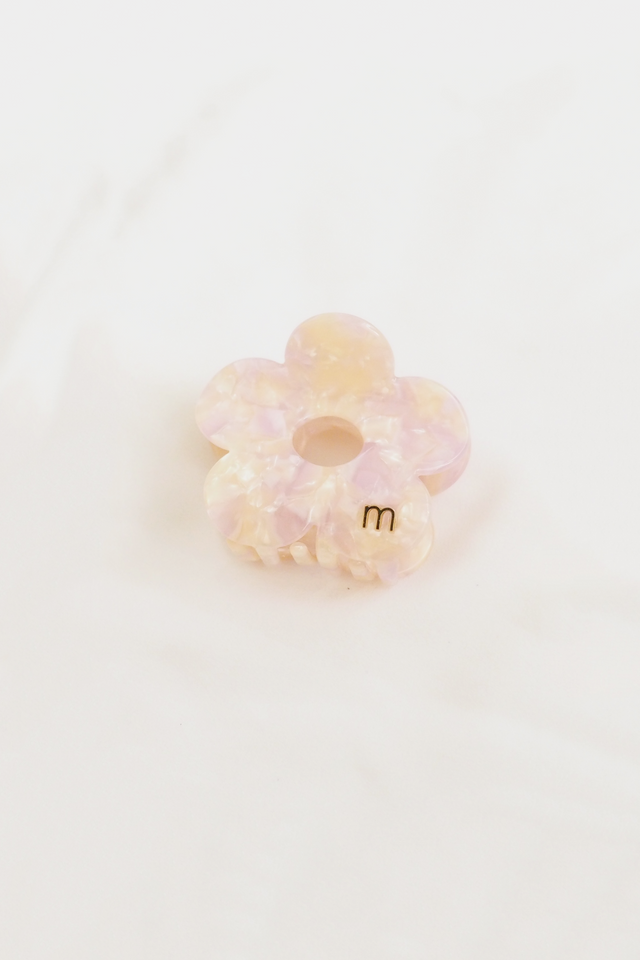 Flower Claw Clip in Blush