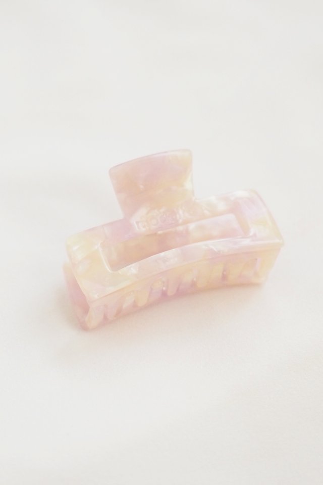 Mini Rectangle Claw Clip in Blush