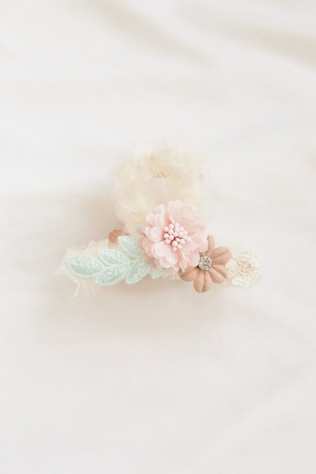 9cm | Adrienne Flower Claw Clip