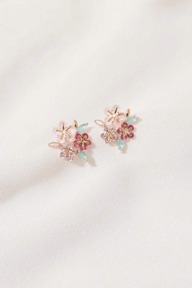 Floret Earstuds in Rose Gold