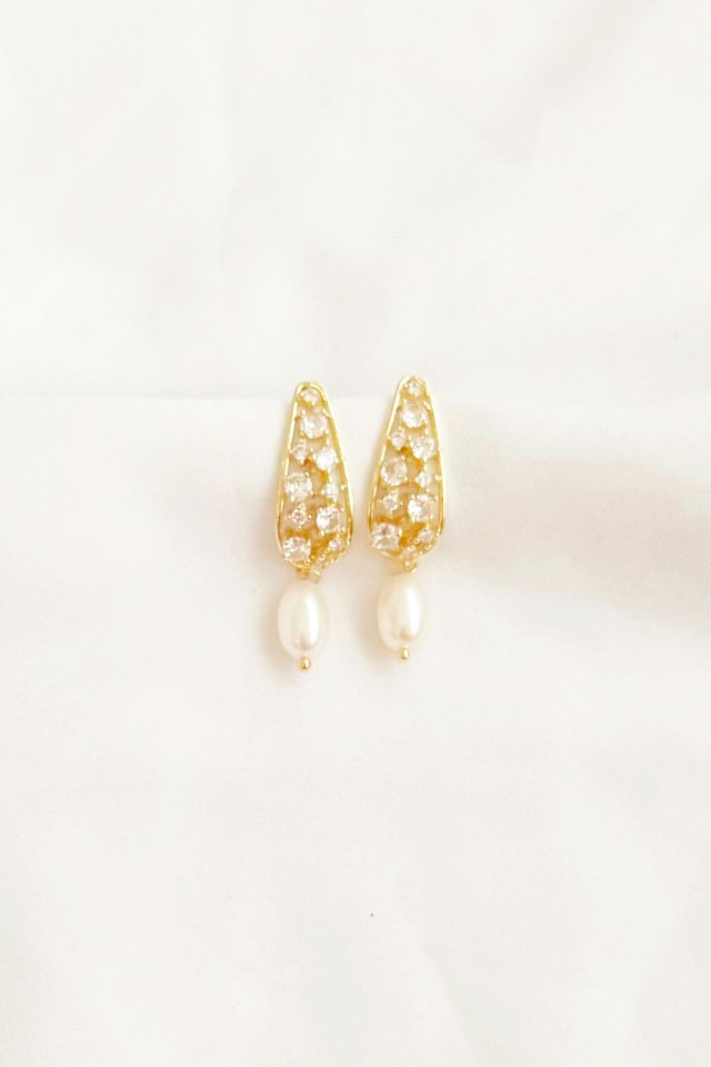 Bling Pearl Earstuds