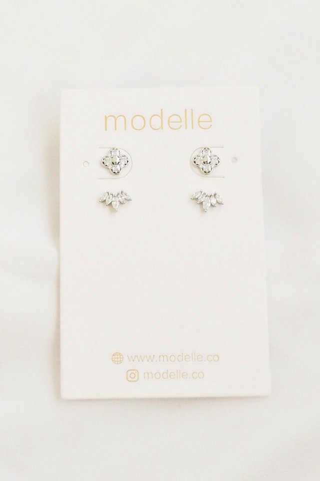 Dainty Studs Set B in Rhodium