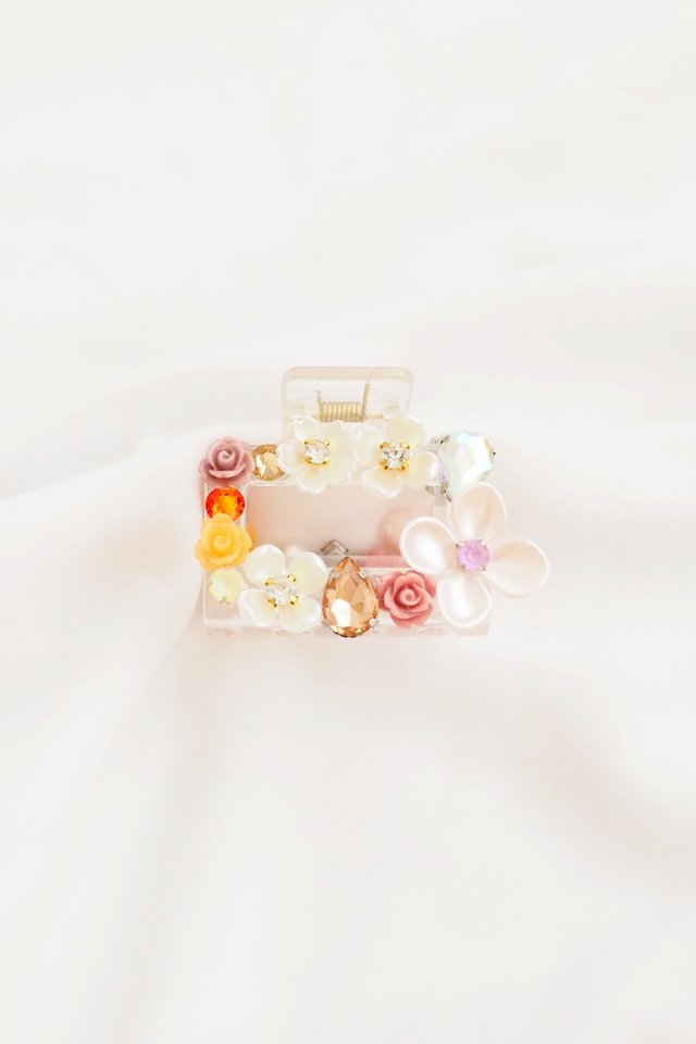 Fancy Medium Rectangle Claw Clip in A