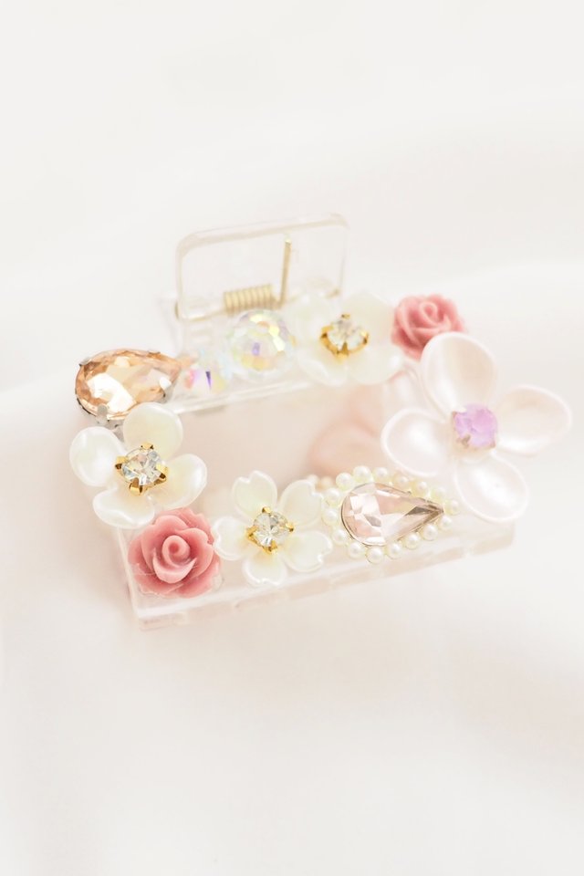 Fancy Medium Rectangle Claw Clip in C