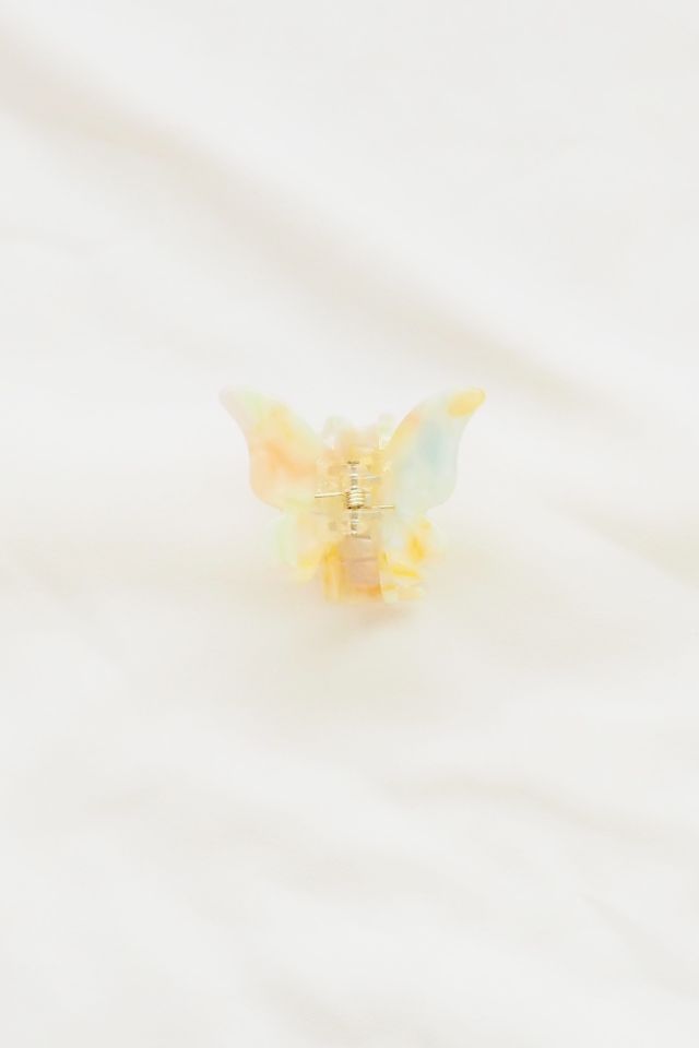 Mini Butterfly Claw Clip in Rainbow 